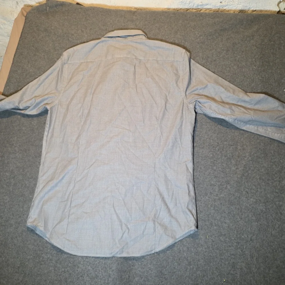 Banana Republic Non-iron Slim Fit Large 16 To 16 And A Half Check Pattern 523